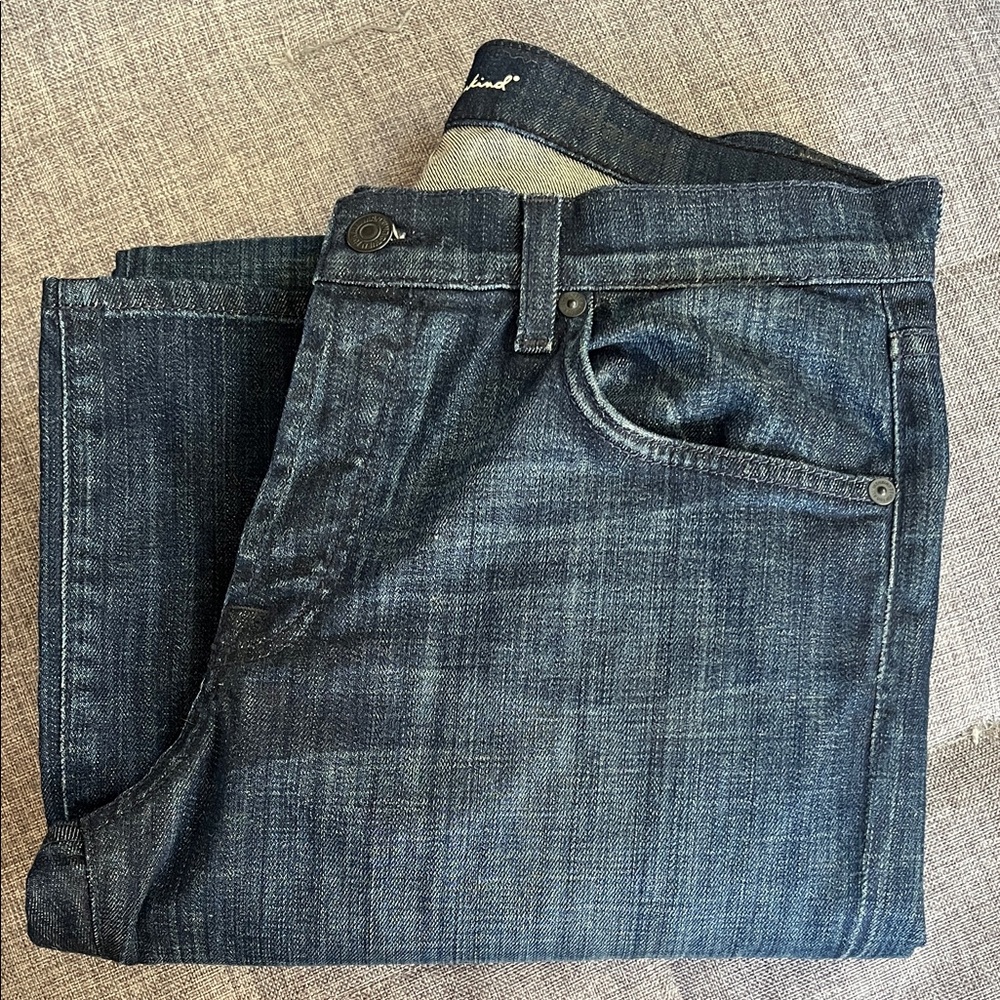 7 For All Mankind Dark Blue Slim Jeans